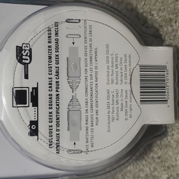 Geek Squad 10' USB Gold Cable A-B *NEW* GS-10UAB - Picture 5 of 6